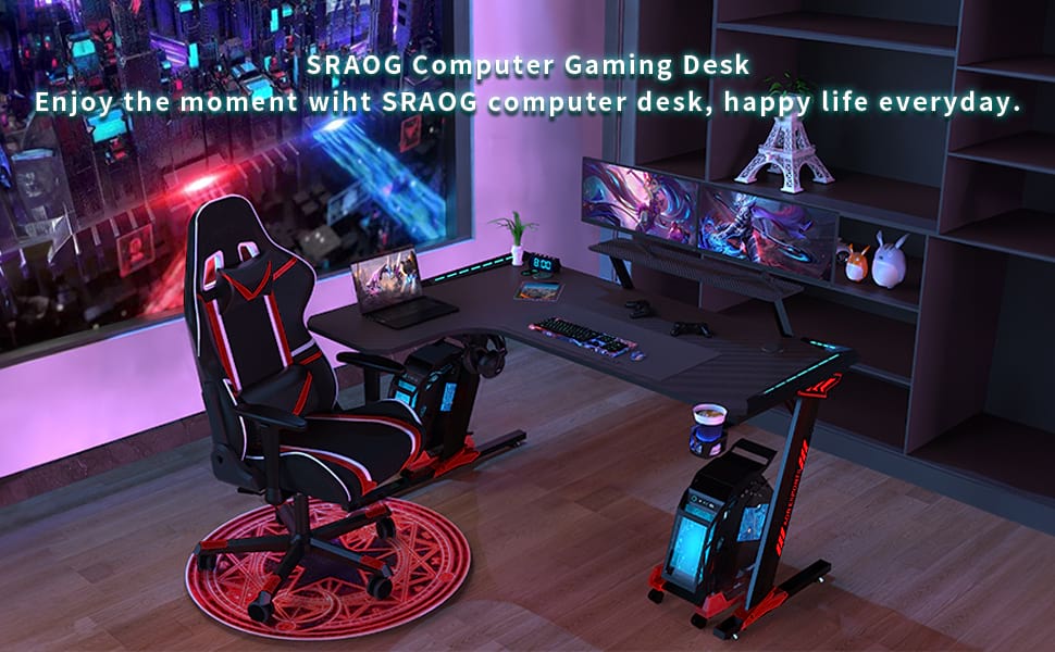 Bureau ergonomique de jeu de panneaux de particules de qualit&eacute; P2 de la conception pour le bureau L1-7