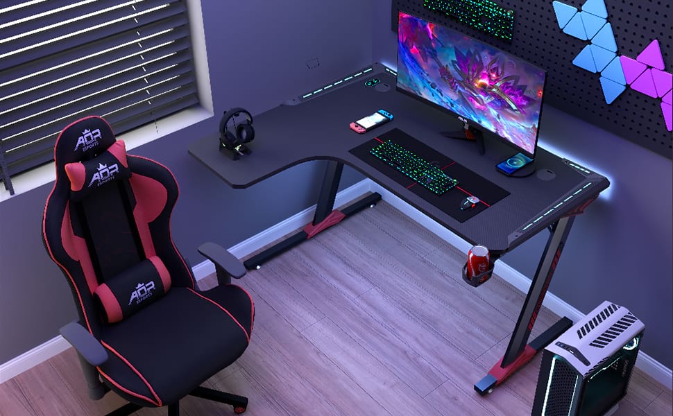 Bureau ergonomique de jeu de panneaux de particules de qualit&eacute; P2 de la conception pour le bureau L1-7