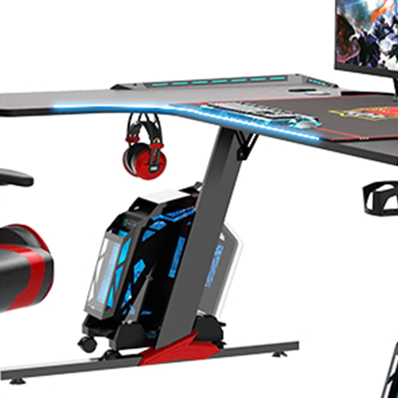 Bureau ergonomique de jeu de panneaux de particules de qualit&eacute; P2 de la conception pour le bureau L1-7