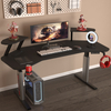 Bureau de bureau électrique à hauteur réglable AOR ESPORTS avec support pour écran