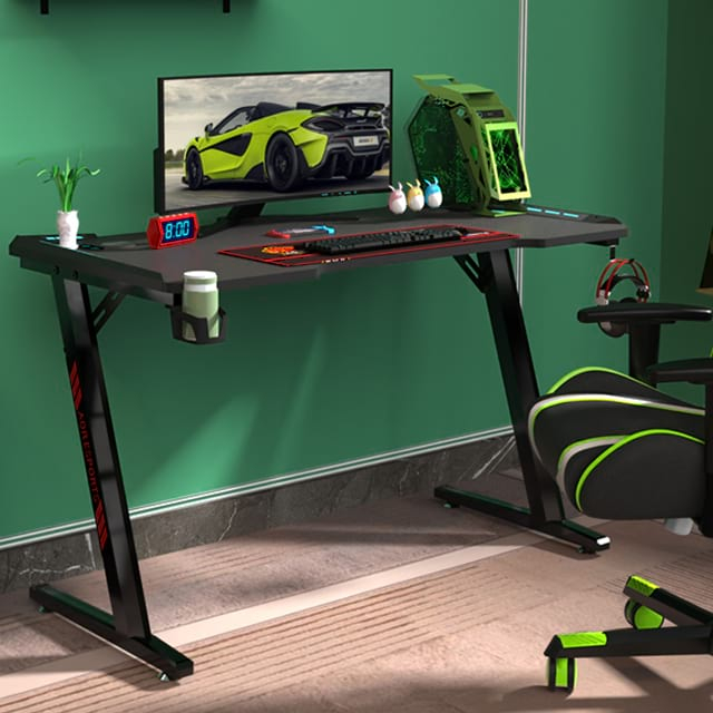 Bureau de jeu écologique en forme de Z 100/120/140 cm pour le bureau Z2-7