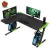 Aor Esports Panneau de particules écologique en forme de L, lumière RVB, 140/160 cm, bureau de jeu L1-7