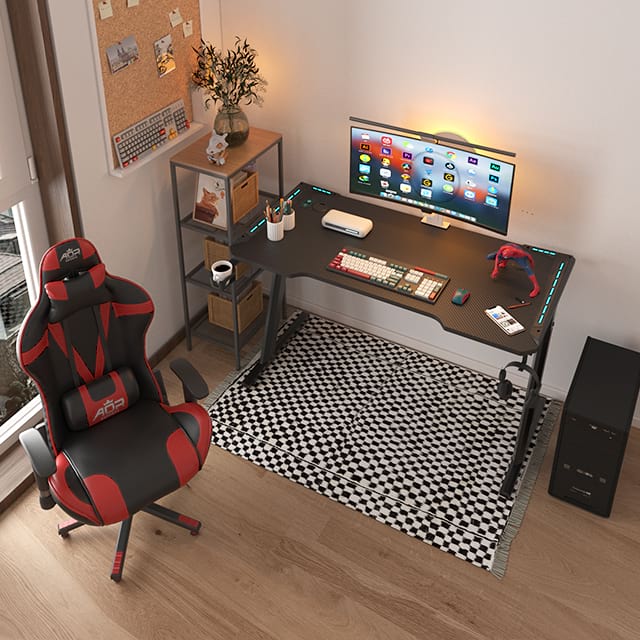 Bureau de jeu écologique en forme de Z 100/120/140 cm pour le bureau Z2-7