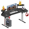 Bureau de bureau électrique à hauteur réglable AOR ESPORTS avec support pour écran