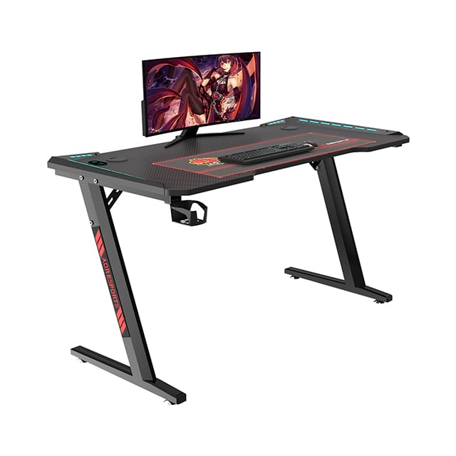 Bureau de jeu écologique en forme de Z 100/120/140 cm pour le bureau Z2-7