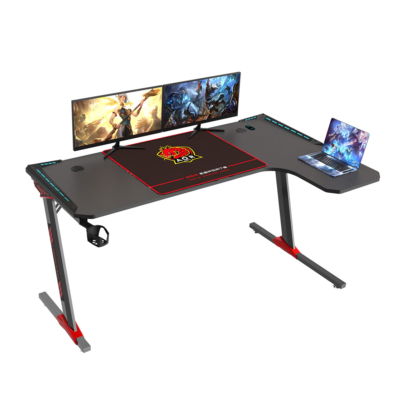 Bureau ergonomique de jeu de panneaux de particules de qualit&eacute; P2 de la conception pour le bureau L1-7