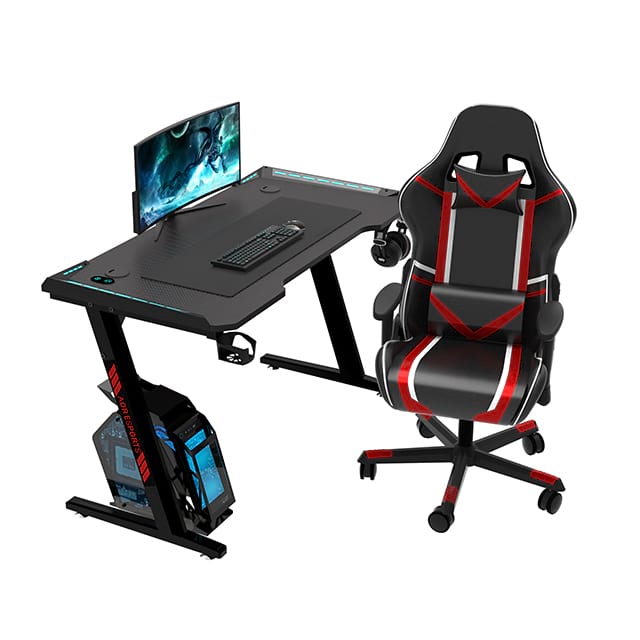 Bureau de jeu écologique en forme de Z 100/120/140 cm pour le bureau Z2-7